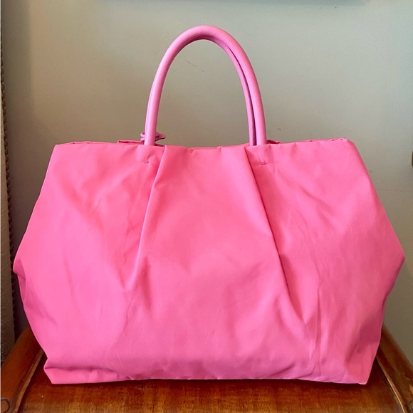 🎀PRADA Rare Limited Edition Color tote with bow, #20 of only 300, pink - Picture 3 of 17